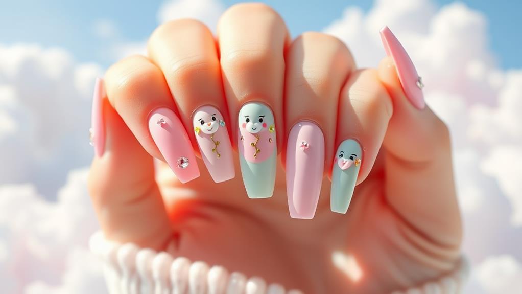 adorable cute acrylic nails