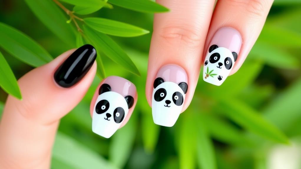 adorable panda paw prints