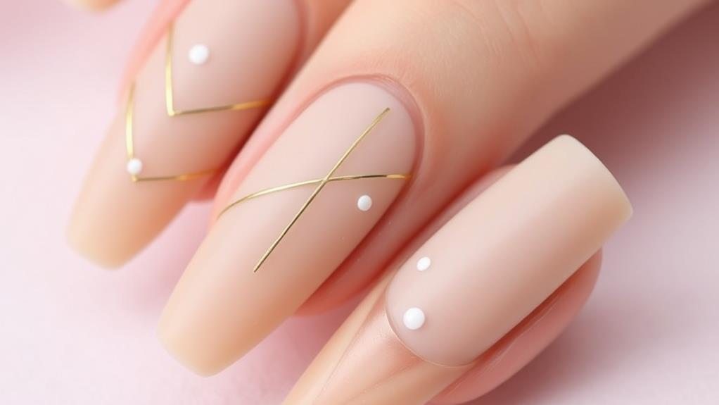 chic almond nail design