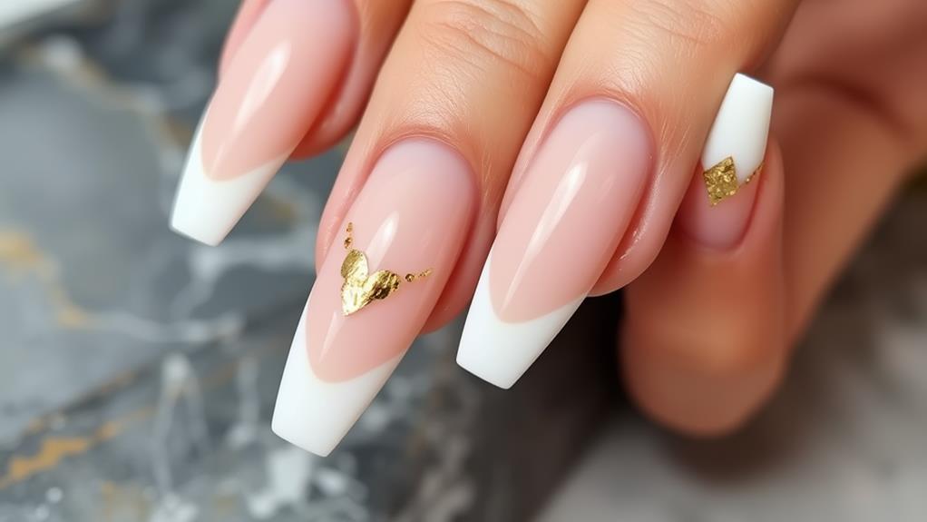 chic french manicure style