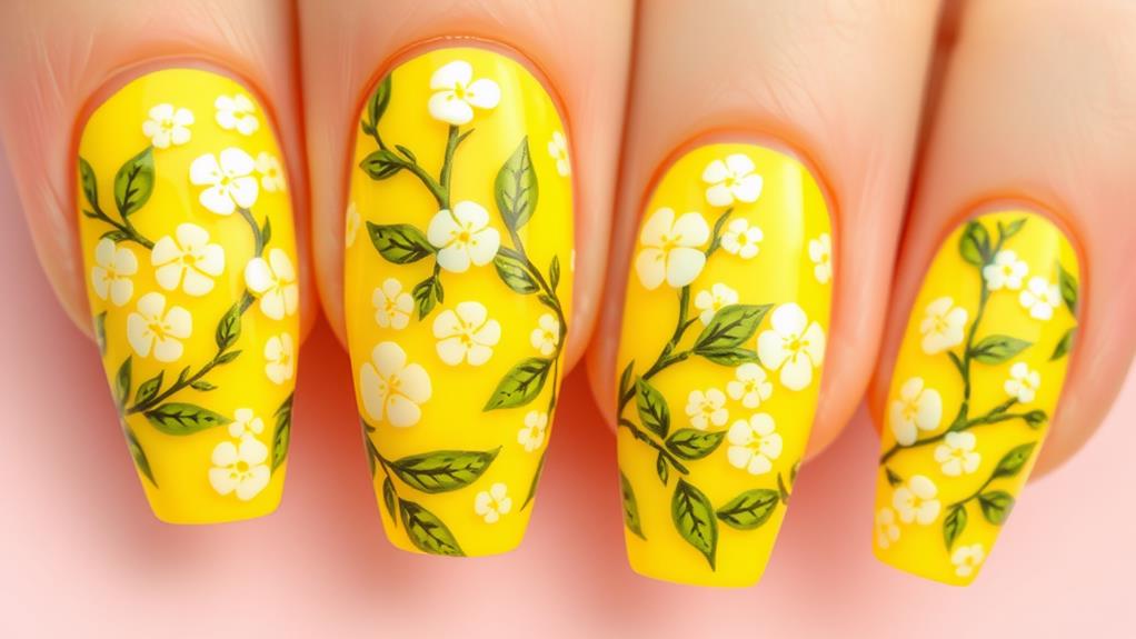 citrus blossom design motif