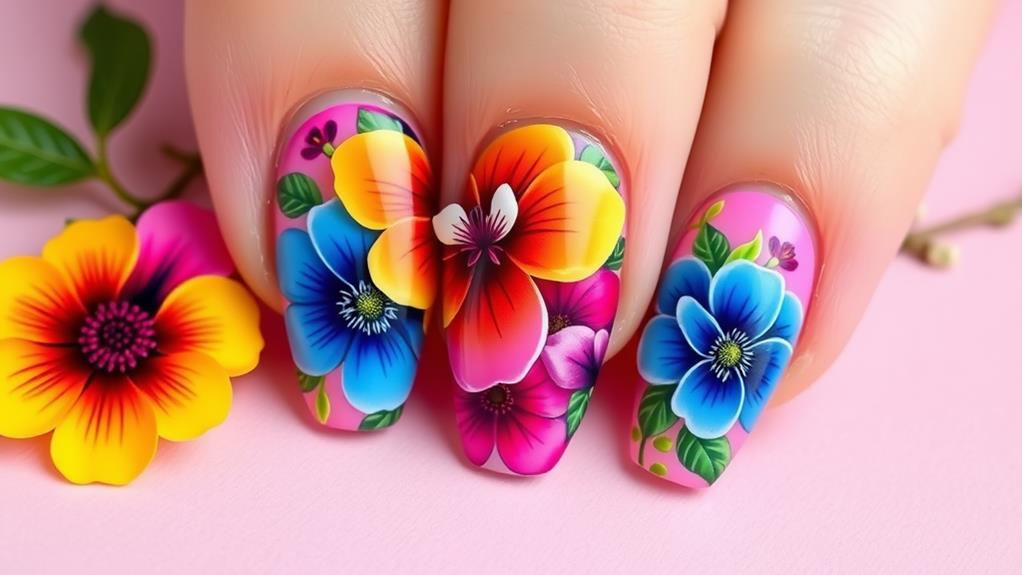 colorful botanical patterns