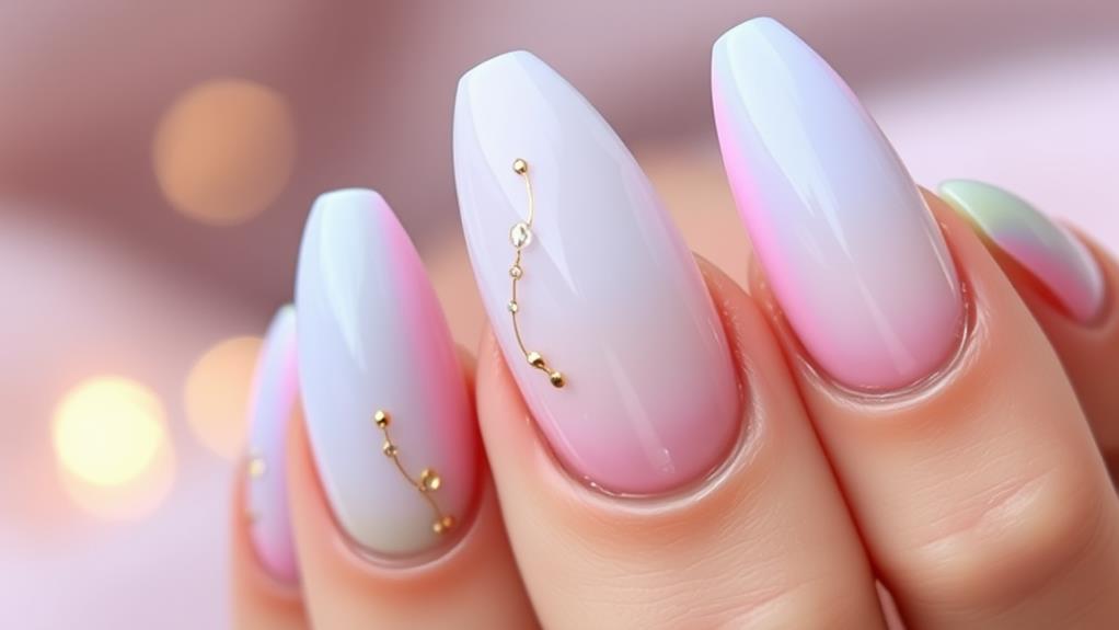 colorful soft nail art