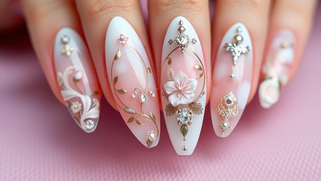 creative almond nail designs