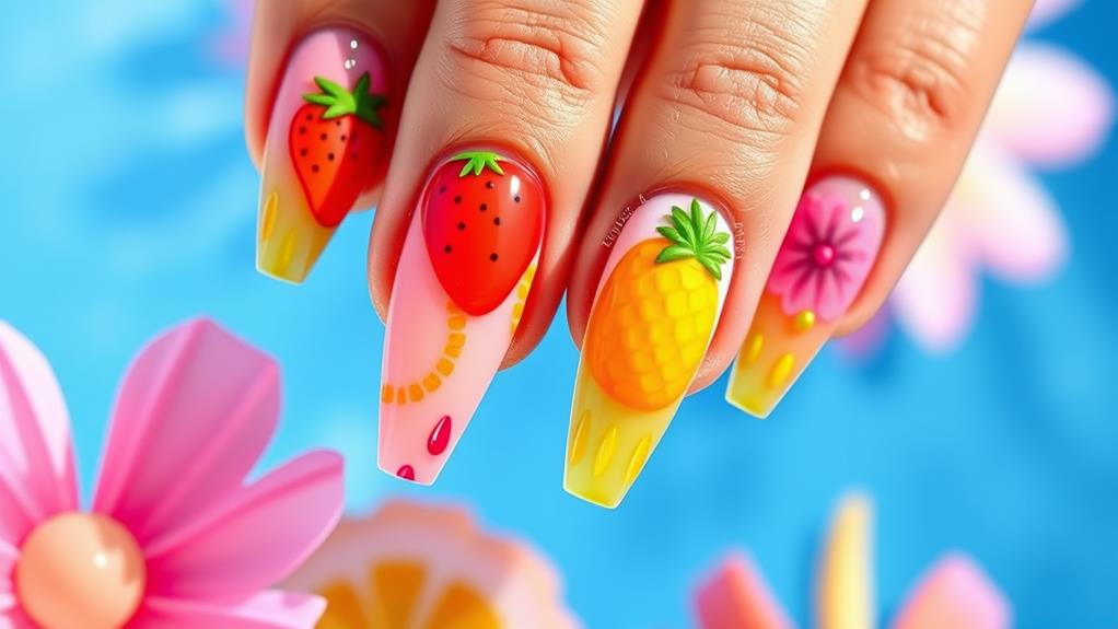 delicious juicy fruit nails