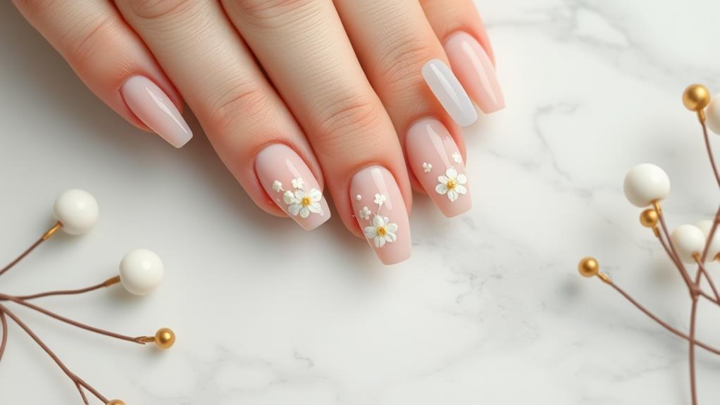 effortlessly chic acrylic nails