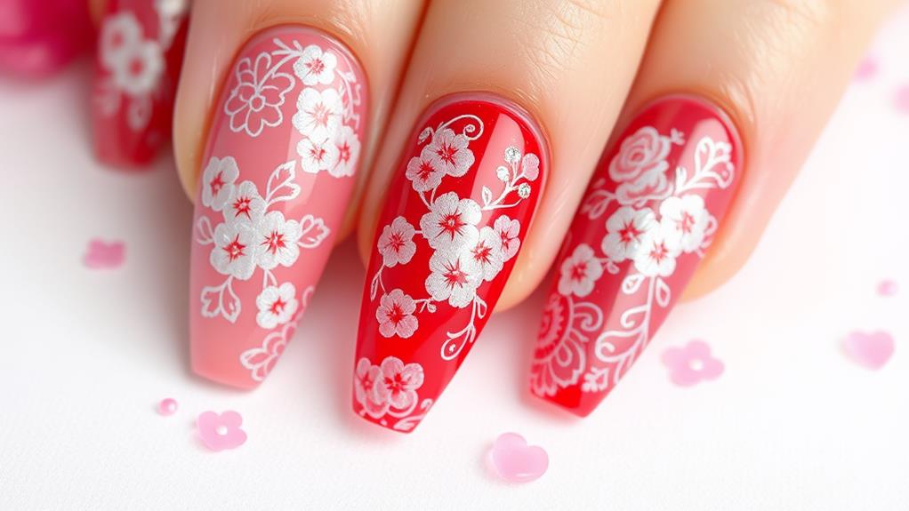 elegant cherry lace design