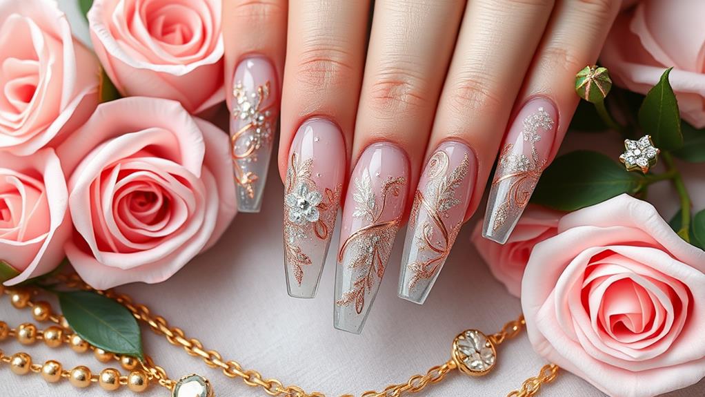 elegant rose gold romance