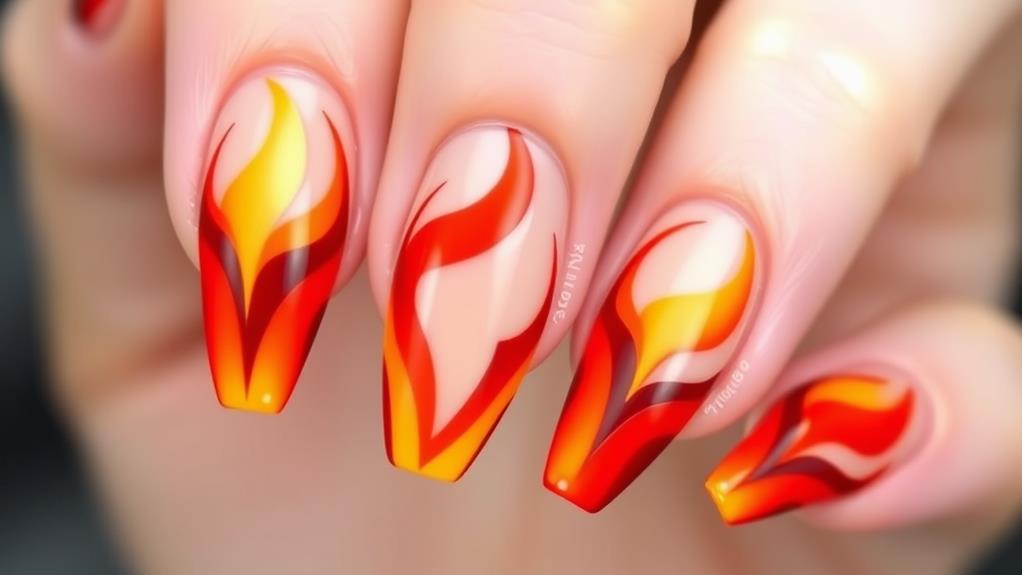 geometric flame design patterns