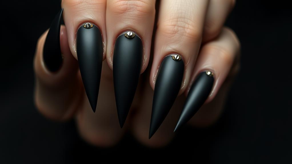 matte black bird claws