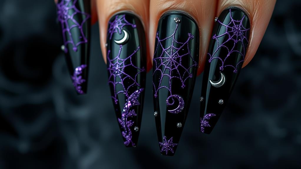 mystical black and purple