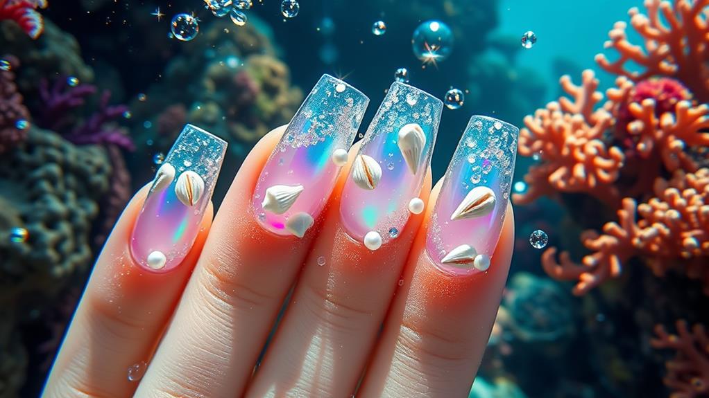 mystical mermaid nail designs