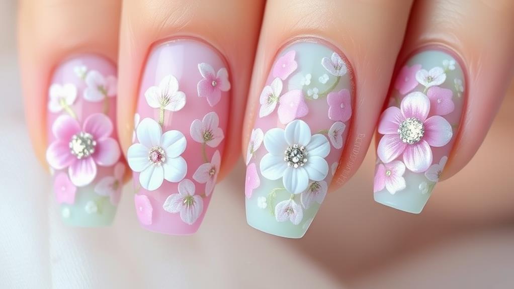 soft floral hues