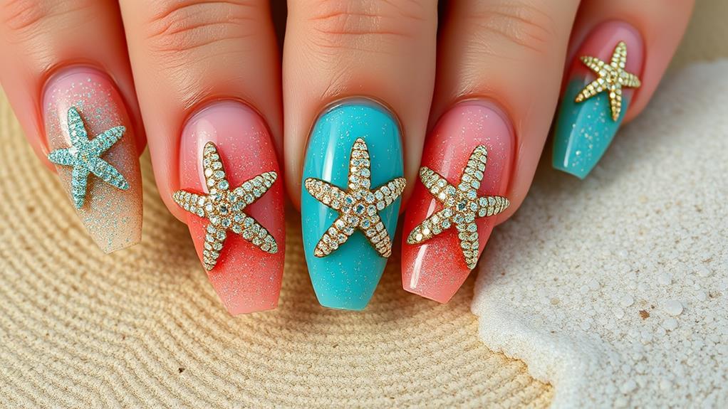 sparkling starfish artwork collection