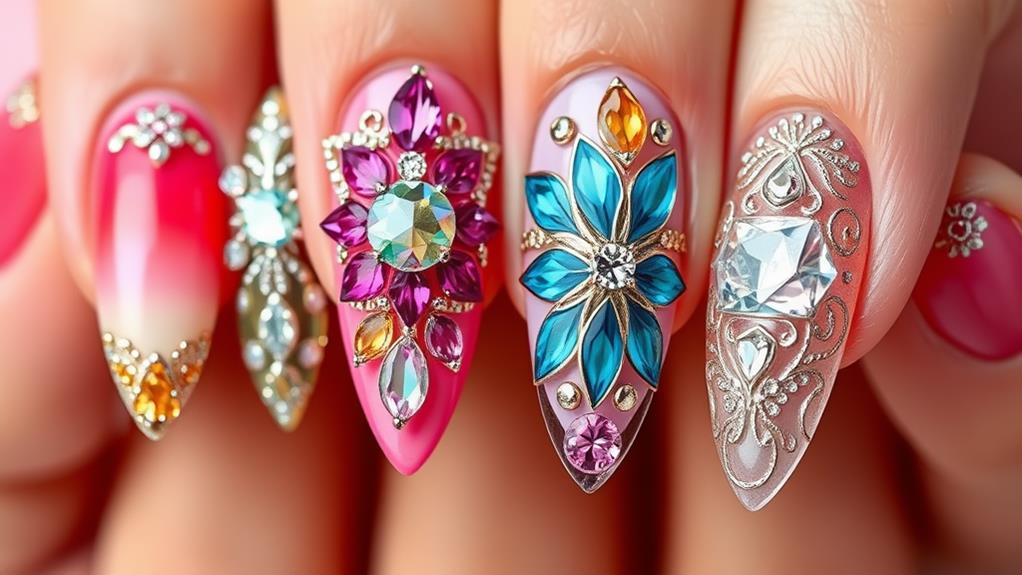 stunning acrylic nail designs