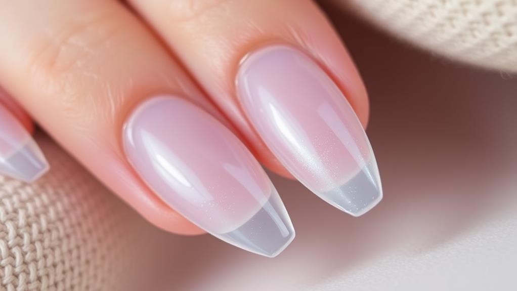 stylish clear nail art