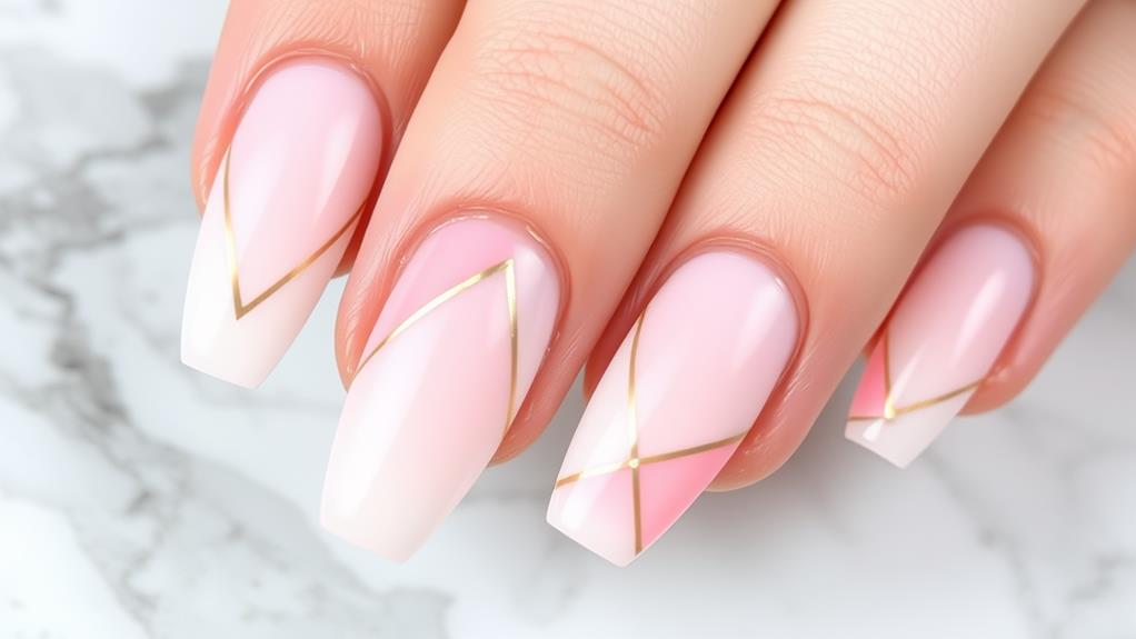 stylish geometric nail designs