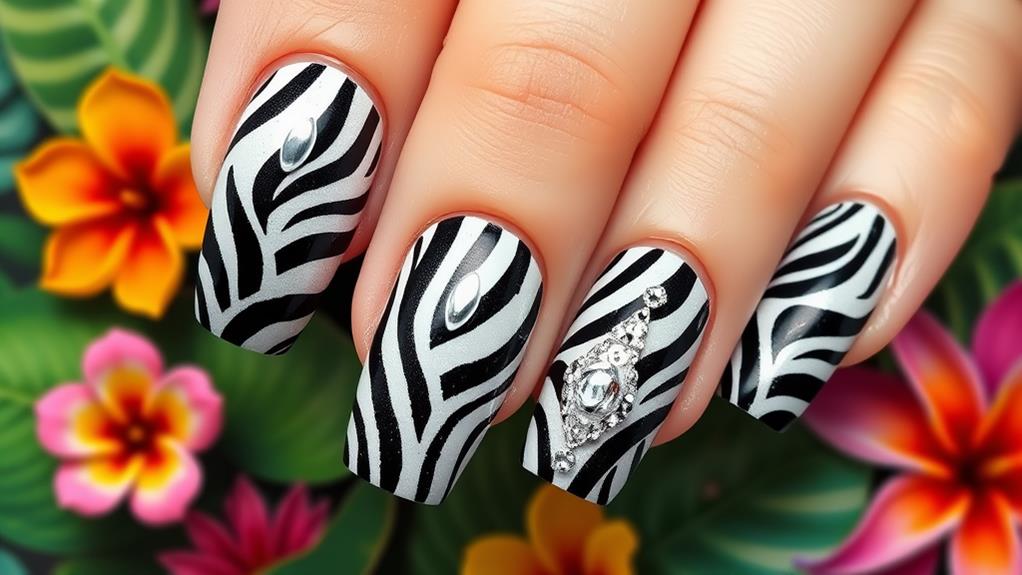 stylish zebra pattern fashion