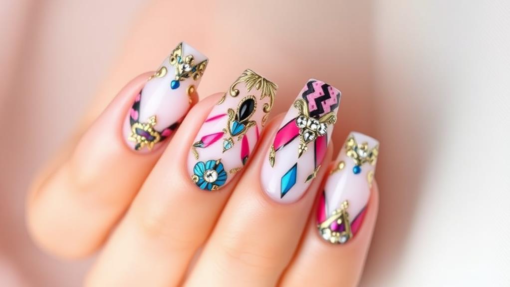 three dimensional nail designs