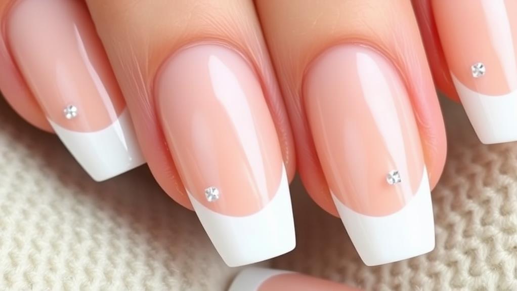 timeless french manicure style