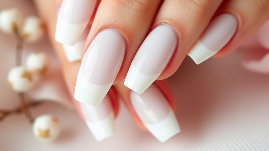 timeless french manicure style