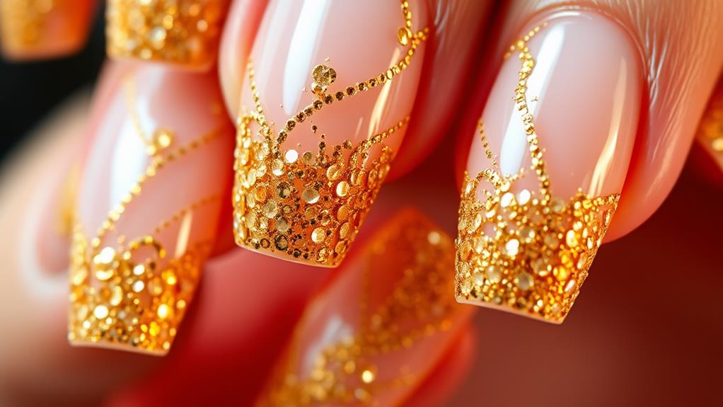 timeless shimmering gold sparkle