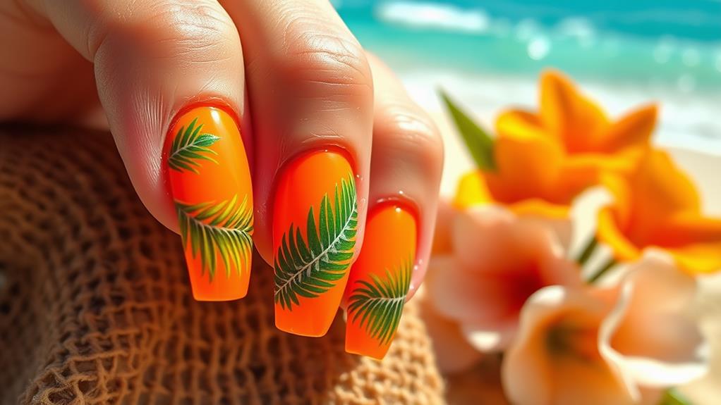 tropical orange vibes emanating