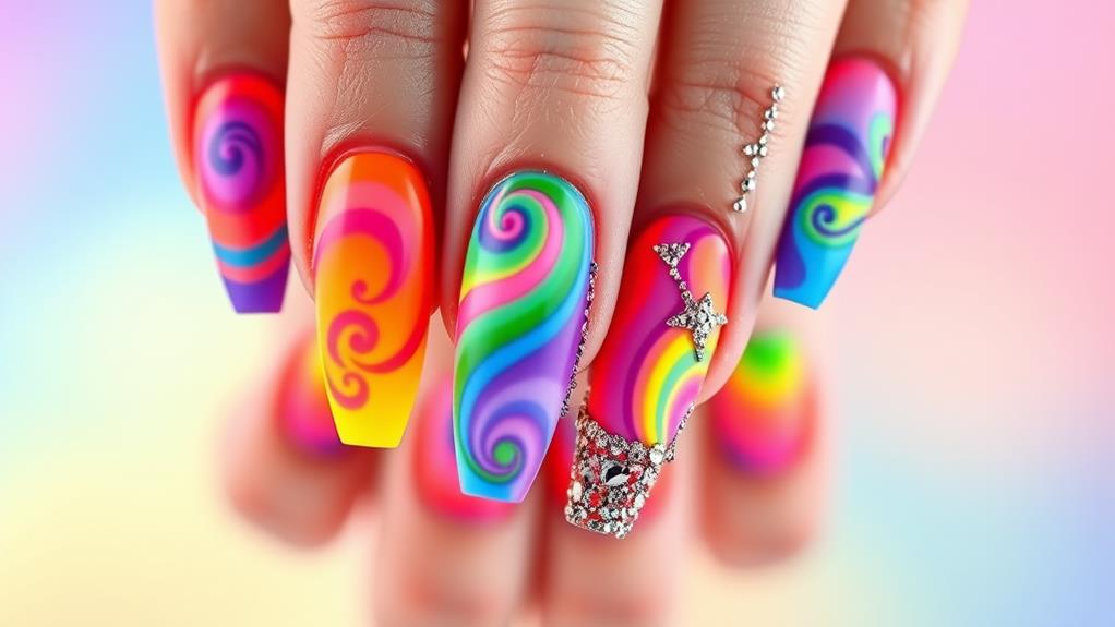 vibrant colorful highlights