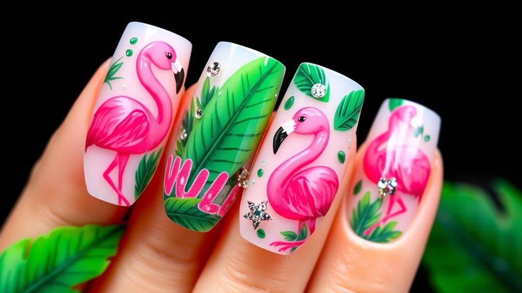 vibrant exotic bird style