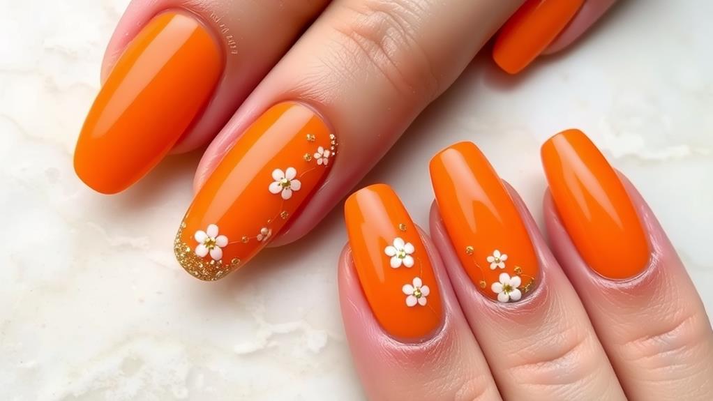 vibrant orange aesthetic style