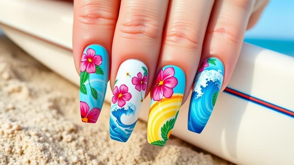 wave themed artistic creations